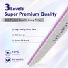 12 PCS Professional Nail Files 100/180 Grit, Four of Each,