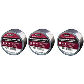 Nashua 361-11 Foil Tape for Waterproofing Repair, 11 mil Thick, 10 m Length, 48 mm Width, Aluminum (3)