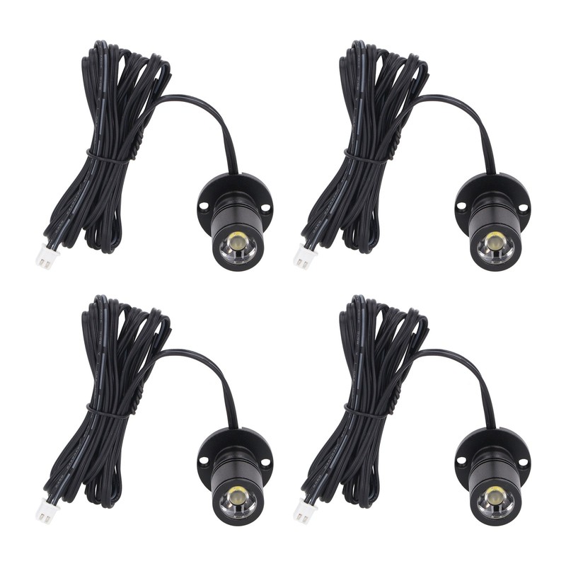 4pcs LED Display Spot Lights 5V Dimmable USB Mini Spotlight