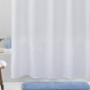 Mainstays Fabric Shower Curtain White Shells 72 x 72 New