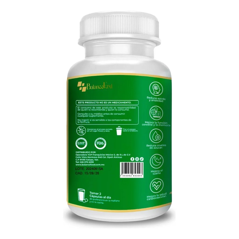 Revitalife Ksm66 Manejo Del Estres 120 Capsulas Ashawagandha