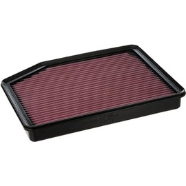 K&N 33-2370 Filtro de Aire de Alto Flujo para Motor, Lavable, Compatible con Lexus/Toyota 2006-2016 ES250/ES350h/Camry/Venza, Rojo Brezo