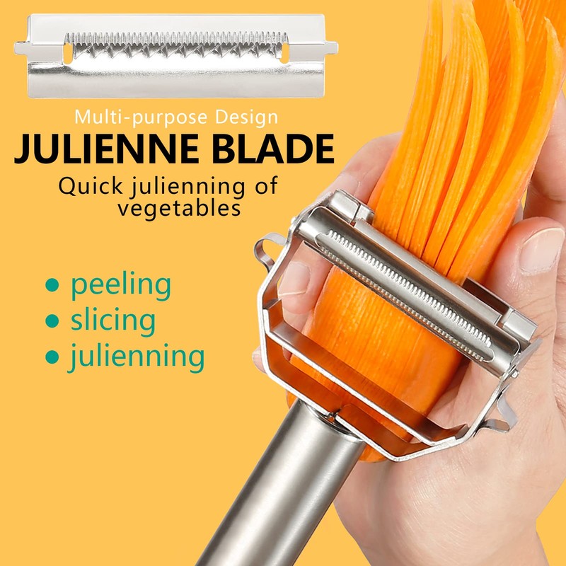 Stainless Steel Peeler Julienne Cutter Slicer for Carrot Potato Melon