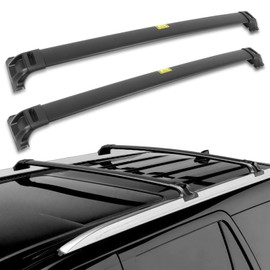 SCITOO Roof Rack Cross Bars Fit For Toyota Sequoia 2023 2024 165LBS,Heavy Duty Aluminum Roof Crossbars Rooftop Luggage Kayak Racks Carrier Black