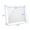 NIUBEE Clear Acrylic Picture Frame 8.5x11 inches, Wall Hang or