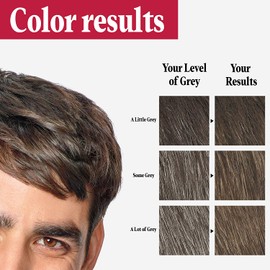 Just For Men Easy Comb-In Color (Formerly Autostop), Gray Hair Coloring for Men with Comb Applicator - Medium-Dark Brown, A-40 (Packaging May Vary)
