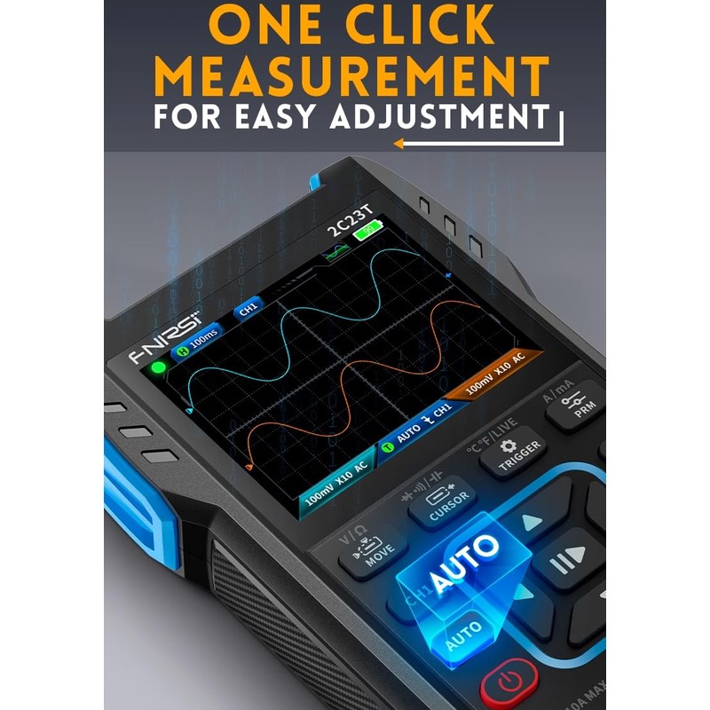 3 in 1 Handheld Oscilloscope, Multimeter, DDS Signal Generator, 2