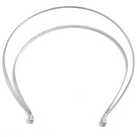 appuivbt Smooth Metal Headbands Women Hair DIY Craft Blank Thin Steel Wire Frame Hairband for DIY Headbands