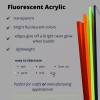 BuyPlastic 9095 Red Transparent Fluorescent Colored Acrylic 1/8" x 18"