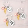 FABACH Best Colleague Keyring Guardian Angel Lucky Charm with Heart