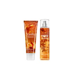 8oz. Moisturizing Fragrance Body Cream & 8oz. Fine Fragrance Body Mist Set-Luxurious Self-Care Combo for Women and Girls (Vanilla Heaven)