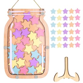 Belohnungsglas mit Stern-Spielsteinen,Personalisiertes Belohnungsglas,Motivations Belohnungsglas,Verhalten im Klassenzimmer, Belohnungsglas für den täglichen Gebrauch, Hausarbeit, Schlafenszeit