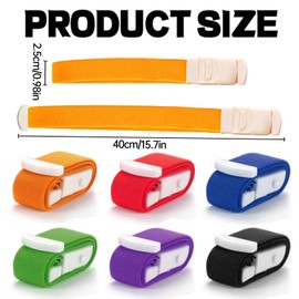 Smavles 6 x Vein Storms, Medical Nurse Tourniquet Buckle, Tourniquet Bands, Vein Congestion Tube, Dust Band, Blood Collection and Wound Care Used (Mixed Colour)