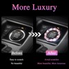 Soleebee 2 PCS Bling Car Engine Start Stop Trim Ring