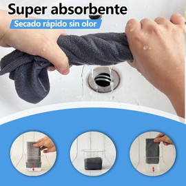YOU ER MEI Rollo de Toallas de Microfibra para Limpieza, 50 Paños Desprendibles, 25×25cm, Absorbentes y Lavables, para Cocina, Auto, Taller y Hogar