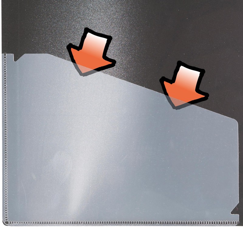 eco-eco A5 Size 50% Recycled 80 Pocket Black Presentation Display