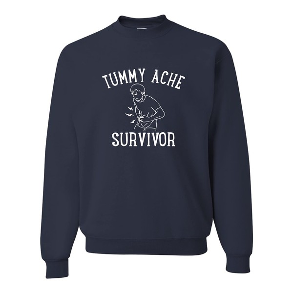 Go All Out XX-Large Navy Blue Mens Tummy Ache Survivor