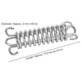 113mm Stainless Steel Boat Docking Mooring Spring Shock Absorber for Boat Yacht Marine Attachment Accessories