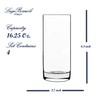 Luigi Bormioli Classico Highball Glasses, Set of 4 - 16.25oz