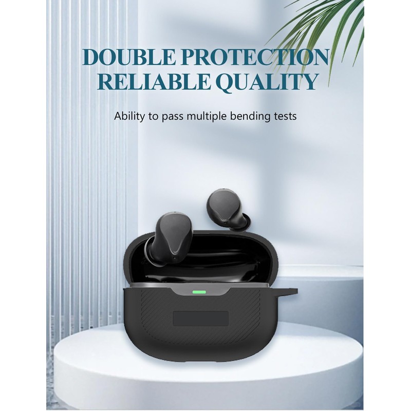 WUNIAK for Raycon Everyday Earbuds (2024 Edition) Case, Soft Silicone