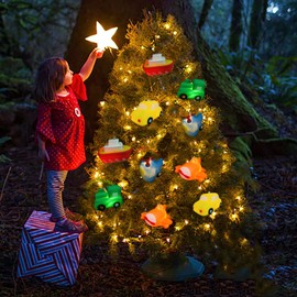 1.65M 10LED Transportation Tool Collection Shape String Light Airplane Helicopter Train Car Steamship Pendants Night Light for Wedding Christmas Kids Room Decoration (USB Powered, Transportation)