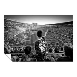 Panther Print Fine Art Prints 31 x 20 cm Black and White Stadium Arena Football Fans Artistic Unframed Pictures for Home, Walls, Bedroom, Living Room and Bathroom
