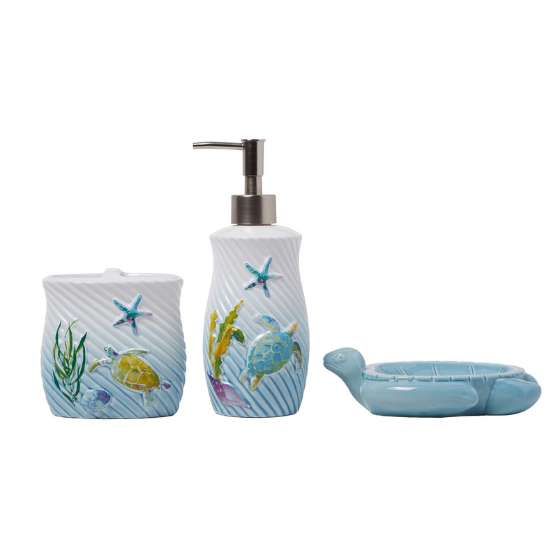 SKL Home by Saturday Knight Ltd. Watercolor Ocean Lotion/Soap Dispenser,