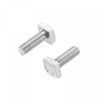 sourcing map Square Head Bolt, 2pcs M8x20mm Fully Thread 304