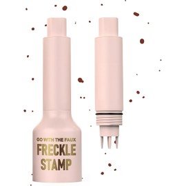 Freckle Stamp (4 Shades), Natural Fake Freckles Pen, Waterproof Long Lasting, Quick Dry Magic for Sun-Kissed Makeup in Seconds (Dark)