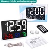 U-picks Digital Alarm Clock, 11.5 Inch Digital Wall Clock, Alarm