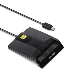 Lector de tarjetas inteligentes tipo C Saicoo DOD Lector de tarjetas CAC de acceso común, compatible con Mac OS, Win (no compatible con tarjetas VA PIV)