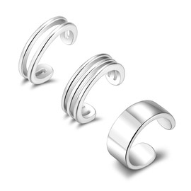 ALEXCRAFT Ear Cuff No Piercing Earring Ear Cuff Earrings Women Wrap Clip Set 3 Pairs for Lady Madam Girlfriend