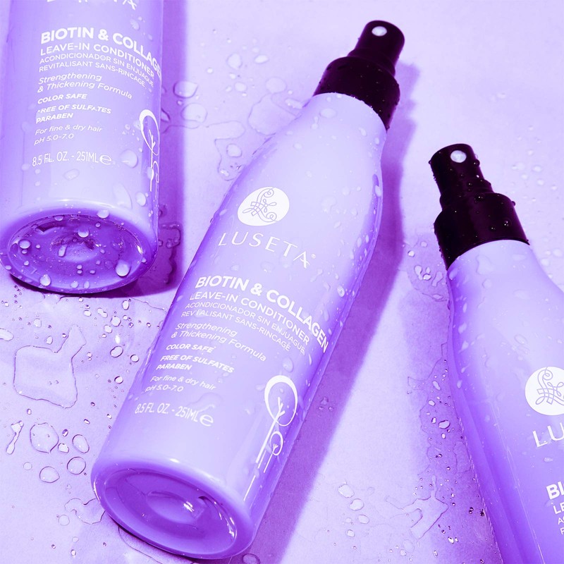 Luseta Biotin Leave in Conditioner for Dry Damaged Hair, Natural