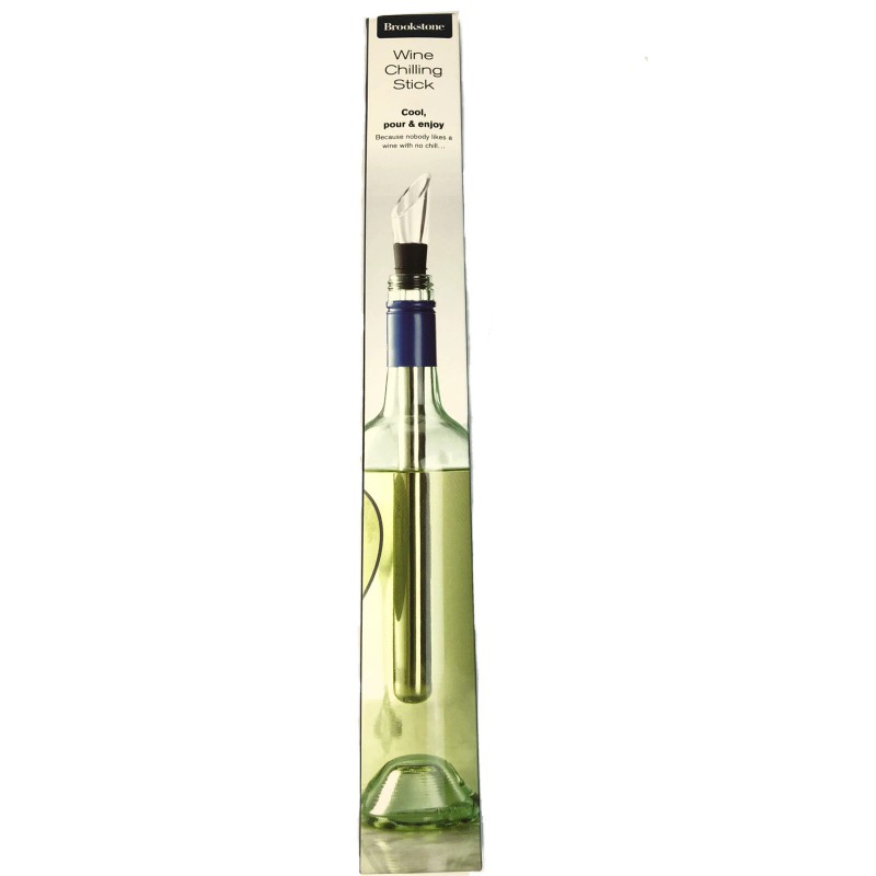 Brookstone Wine Chilling Stick New In Box Chill Wine Without