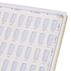 Knnuey 120 Tipps Nagel Lack Art Display Buch Nagel Lack Farb Karte Farb Karte Niedliche Nagel Kunst Karte für das Nagel Salon Werkzeug mit Falschen Nagel Spitzen