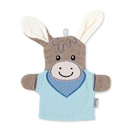 Sterntaler Emmi Donkey Play Wash Mitt 28 x 24 cm Light Blue