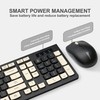 Wireless Keyboard and Mouse Combo, Reccazr 2.4G Full-Sized Keyboard and