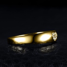 JewelryPalace Moon Star 2.2ct Pear Cut Genuine Sky Blue Topaz Created Sapphire Statement Rings for Women, 14k Yellow Gold Plated 925 Sterling Silver Ring for Her, Natural Gemstone Jewellery Sets 7