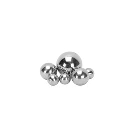 Posi Set of 6 stainless steel balls, silver decorative balls, metal balls, pond balls, decorative balls, garden balls
