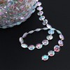 CENZICOM 30 Meters Crystal Beads Garland Strand, Iridescent Clear Acrylic