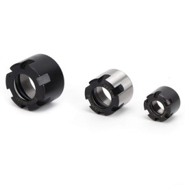 ER11M/16M/20M Collet Nut 40 Steel Fasteners Prcatical ER Collet Nut for CNC Woodworking Engraving Machine