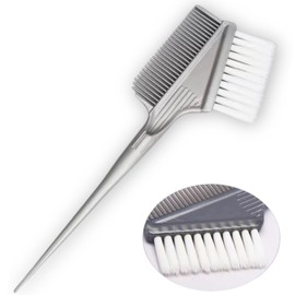 Hair Color Comb Brush Comb Styling Tail Hairdresser Hair Dye Reverse Hair Parting Men Women Unisex Brush (Gray)