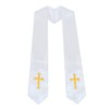 UIALECG Unisex Clergy Stole with Embroidery Cross 72", Traditional Choir