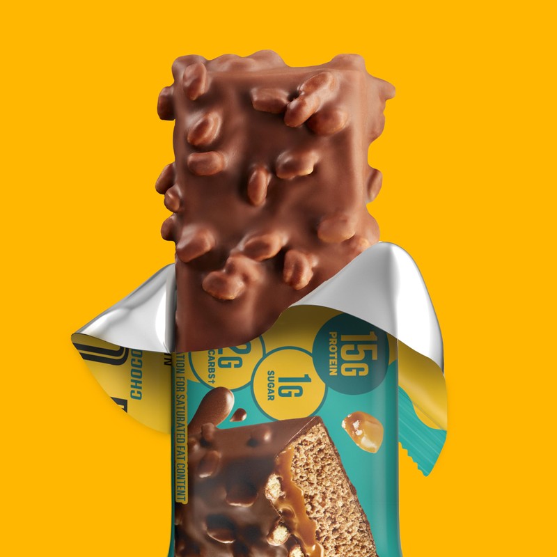 FULFIL Protein Snack Bars, Chocolate Salted Caramel Flavored, Gluten Free