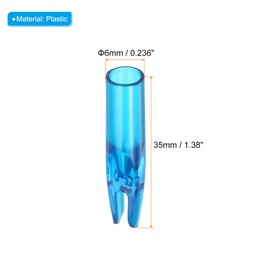 PATIKIL Archery Arrow Nocks 6mm 0.236" Inner Dia., 40 Pack Glue on Arrow Nock Replacement for Shooting, Clear Blue