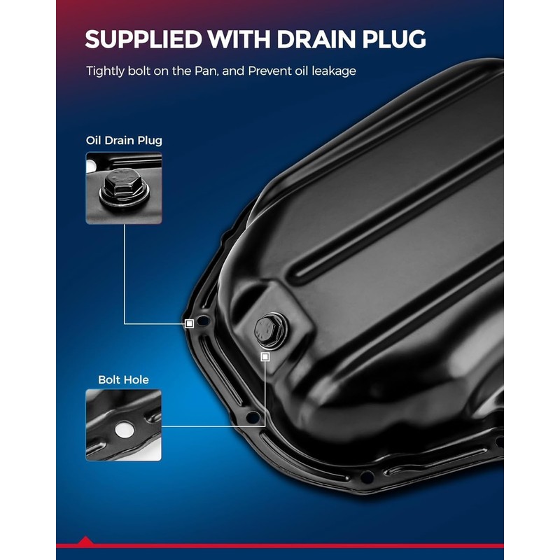 KAX 264-464 Engine Oil Pan Fit for Soul 2011-2019, Accent/Rio