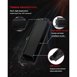 MODIPIM Smoked Lens Amber LED + Red LED Front & Rear Side Marker Lights For 1981-1988 Chevy Monte Carlo SS （ 2Pairs (4 Pieces) Bumper Side Marker Indicator Lights）