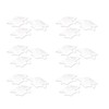 Beistle CT04 White Metallic Grad Cap Cutouts, 18-Pack