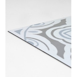 FloorPops FP3827 Morris Peel & Stick Floor Tiles, Grey