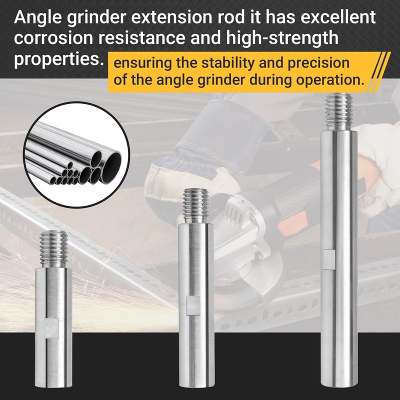 5/8"-11 Angle Grinder Extension Rod Kit, for Angle Grinder Car